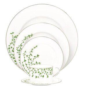 SET OF 2 Kate Spade by Lenox Gardner Street Green Bread & Butter Plates